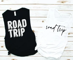 Road Trip Muscle Tank - Vacation Tees by Hustle and Soul Clothing