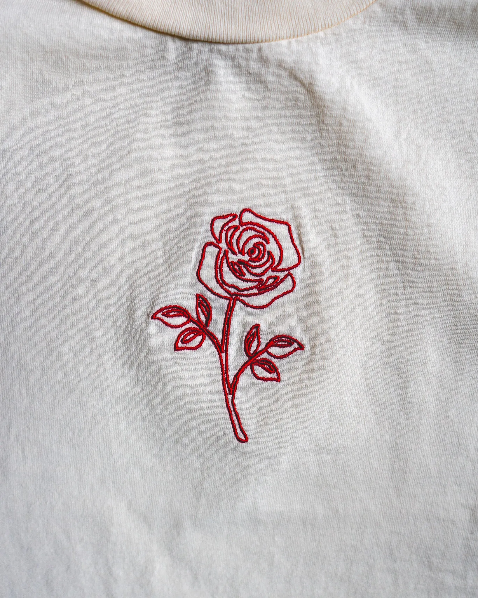 Rose Embroidered Muscle Tank