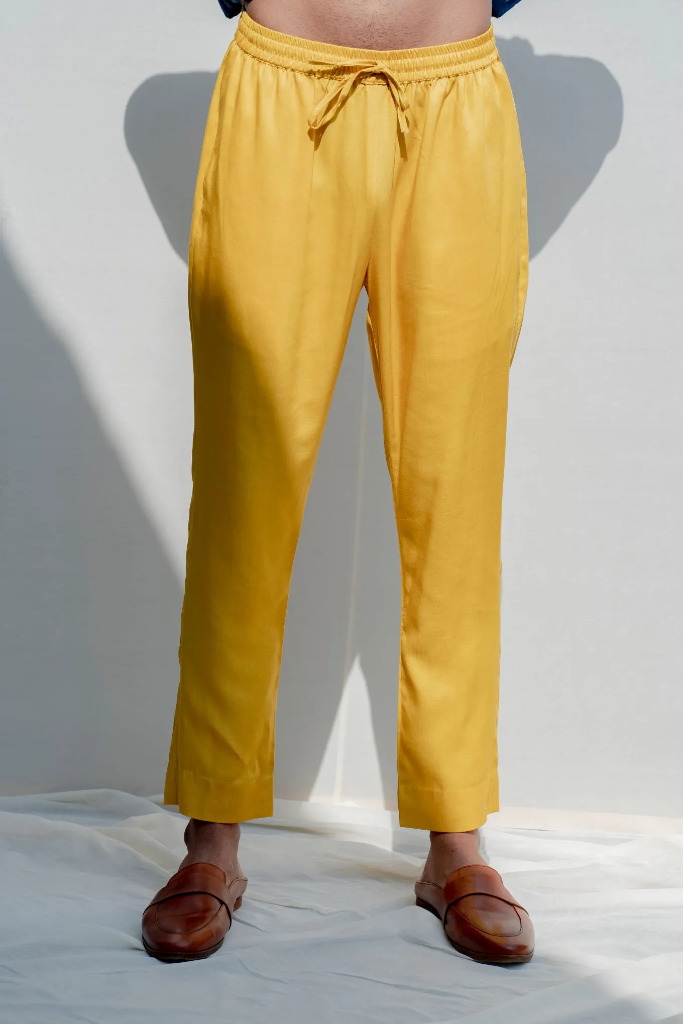 Rover - Mustard Asymmetric Kurta & Pant Set
