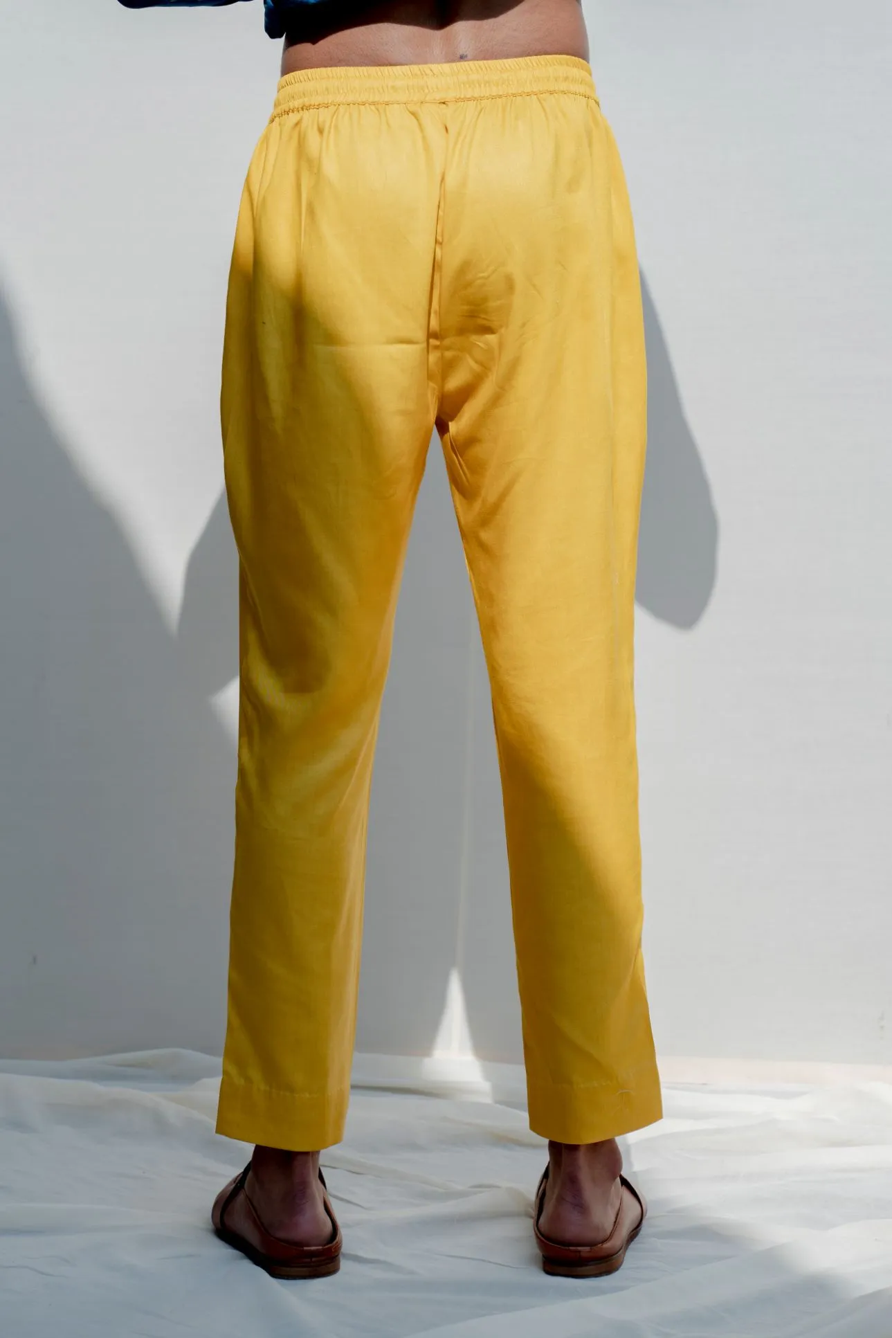Rover - Mustard Asymmetric Kurta & Pant Set