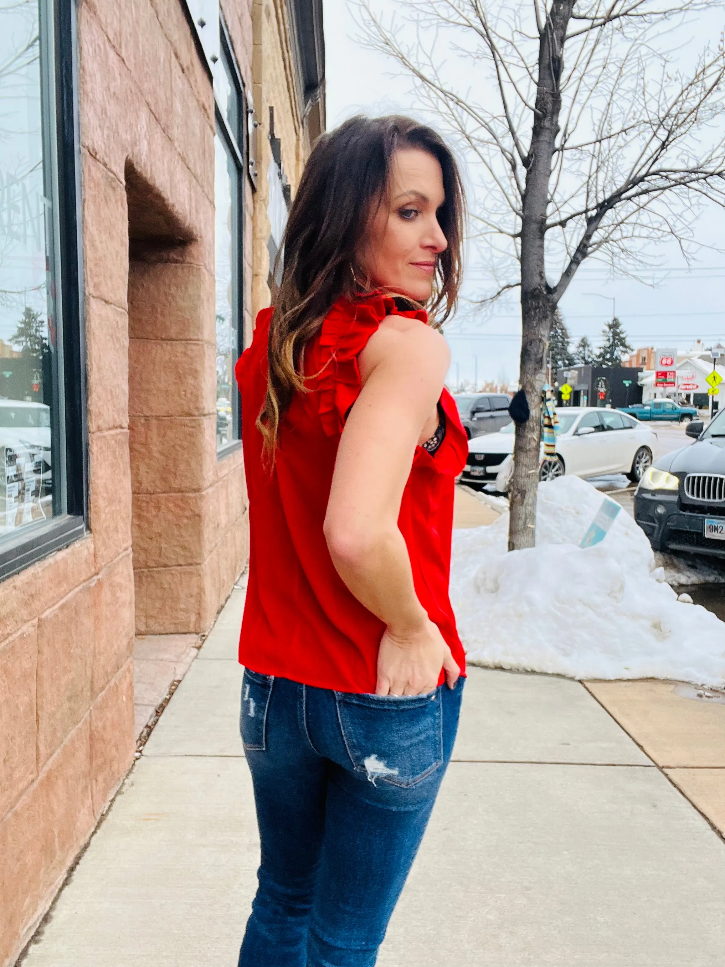Ruffle Edge Tank