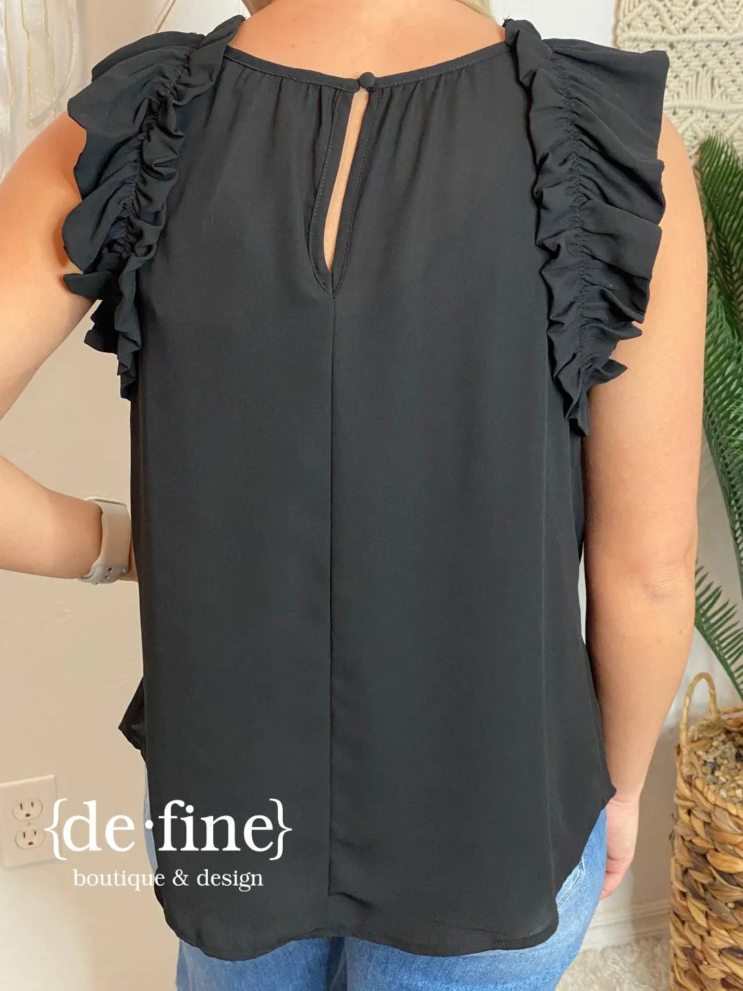 Ruffle Sleeveless Top in 8 Fun Colors - Great for layering!!