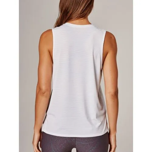 Running Bare Womens Allure 2.0 Tank White Heather
