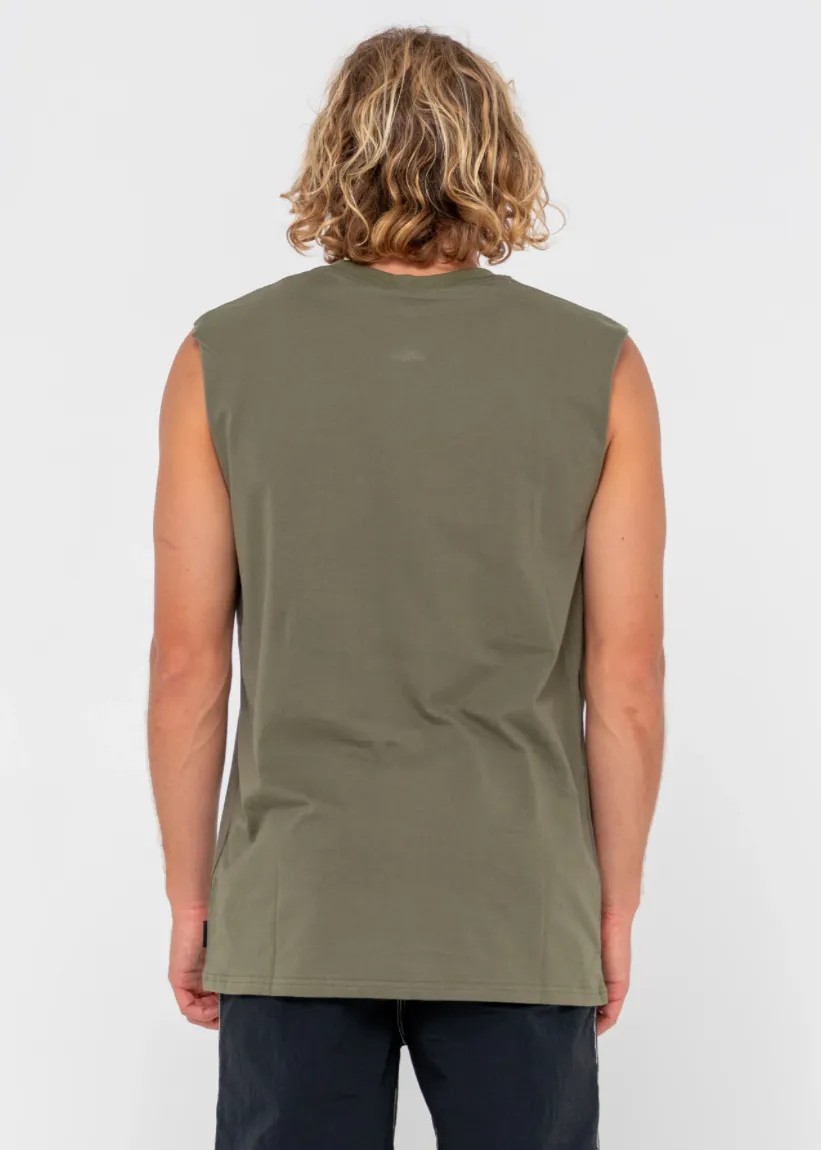 RUSTY Flip Daddy Muscle Tank - Savanna