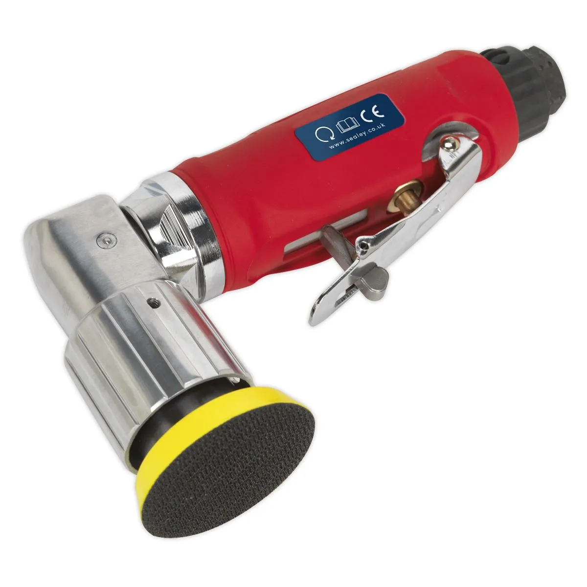 Sealey Air Orbital Sander 50mm Mini Disc Compressor Sanding Tool 1/4" BSP