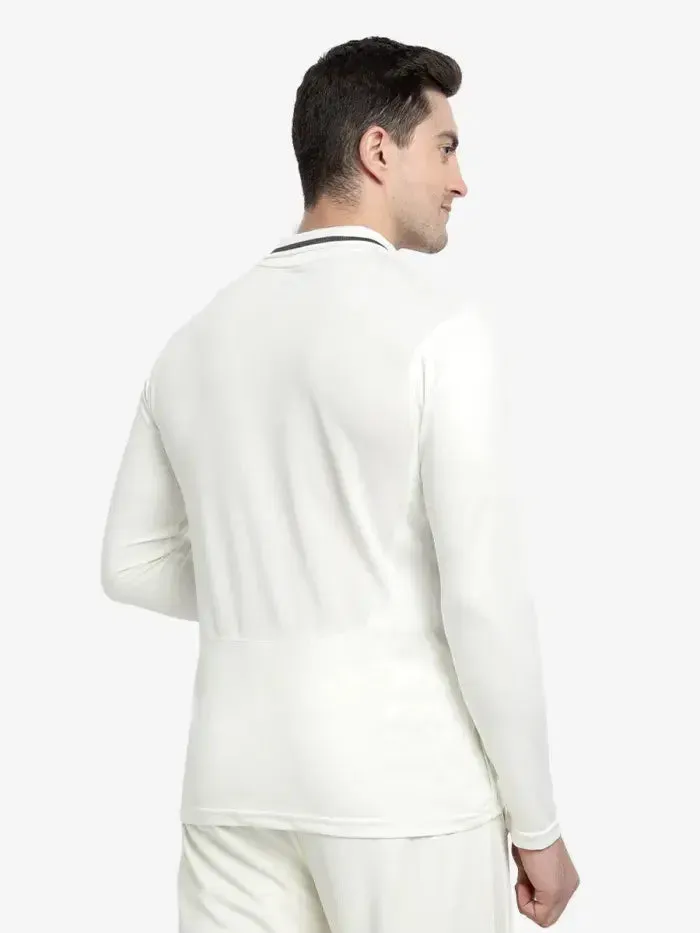 Shrey Premium Off White Cricket Shirt Full Sleeves Size