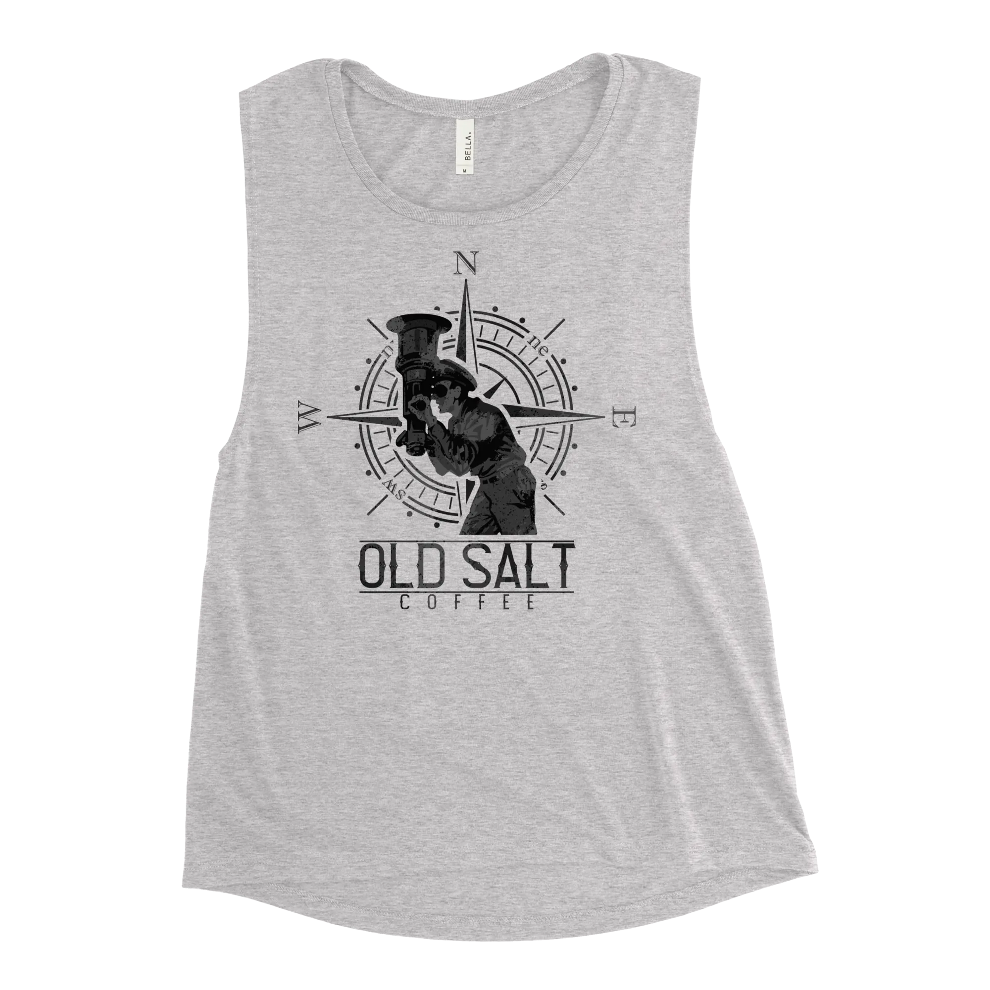 Silent Service Old Salt Coffee Women's Muscle Tank