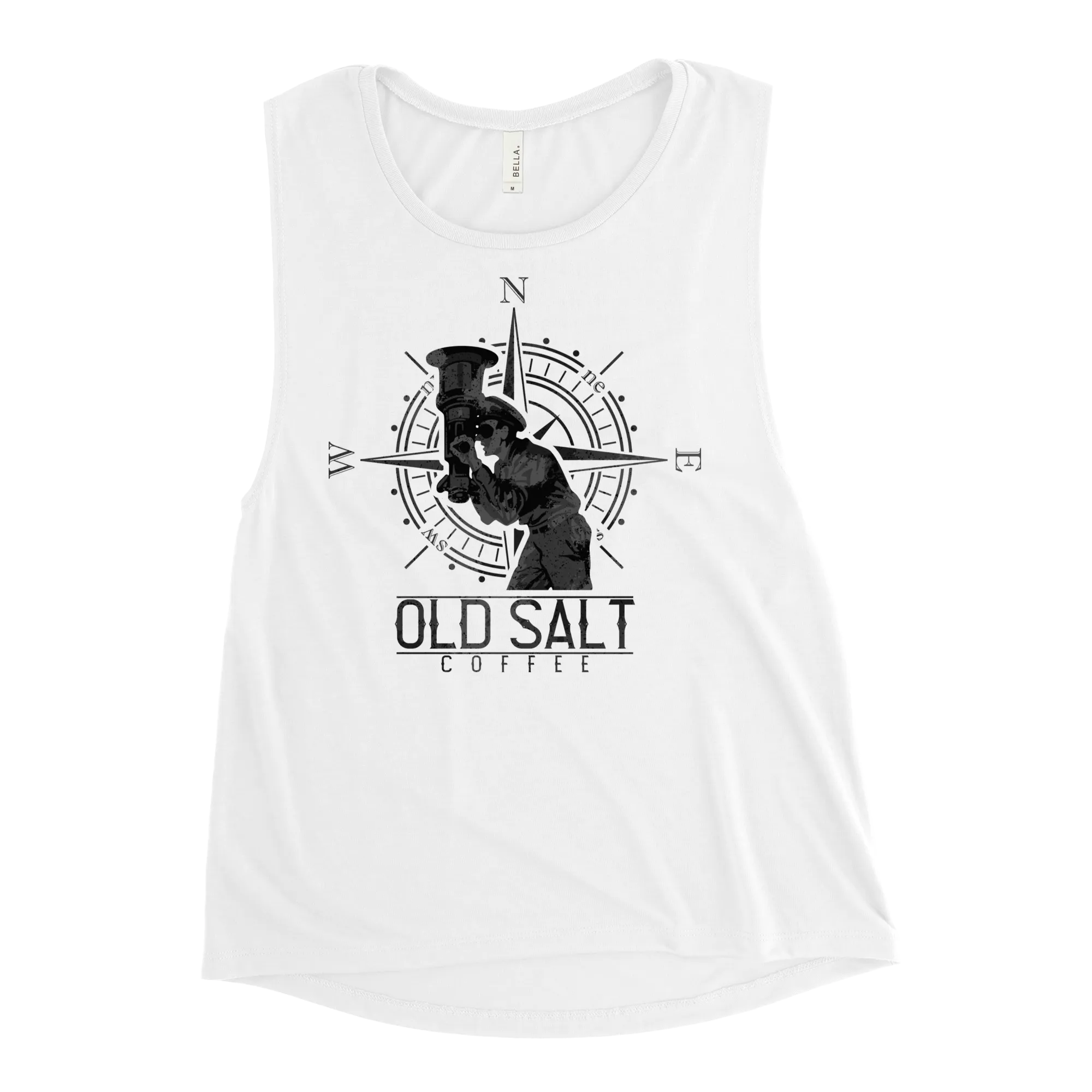 Silent Service Old Salt Coffee Women's Muscle Tank