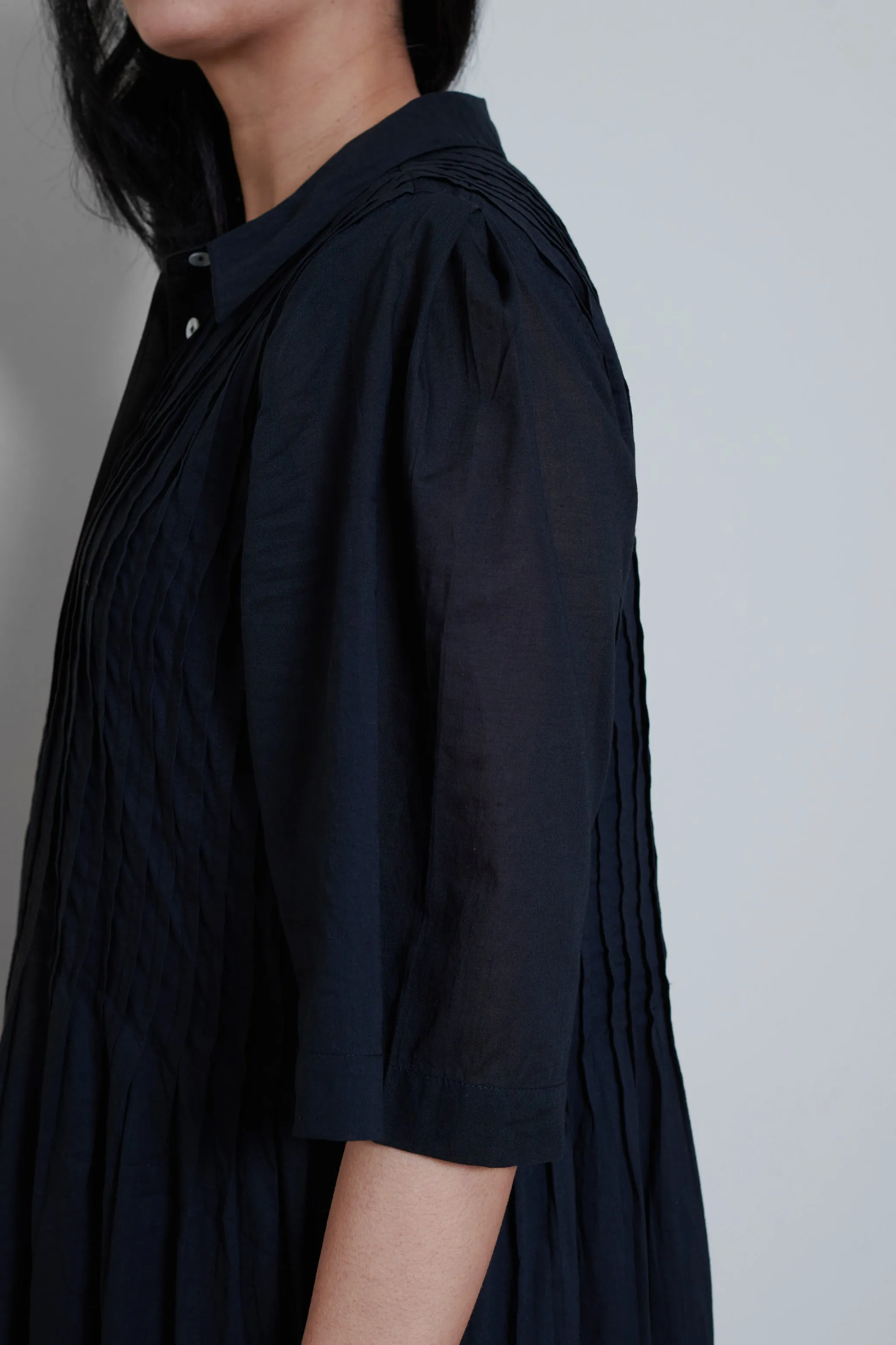Skall | Dot Shirtdress - Black