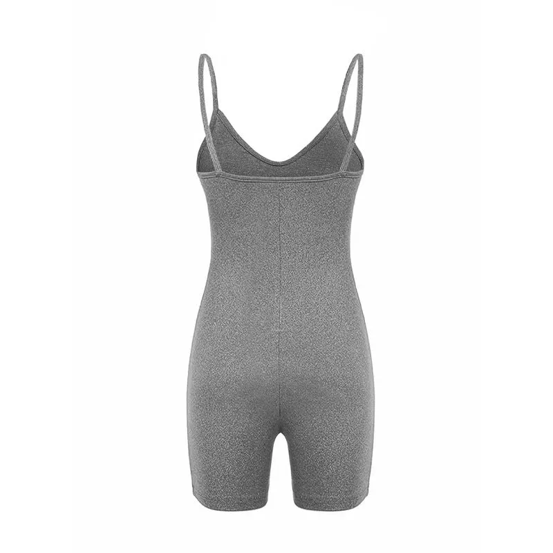 Sleeveless Bodycon Romper | Stretchy One-Piece Jumpsuit