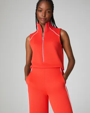 Sleeveless Mockneck Jumpsuit Poppy