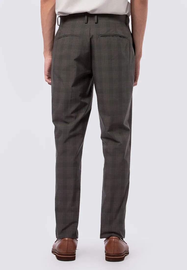 Slim Fit Check Pants