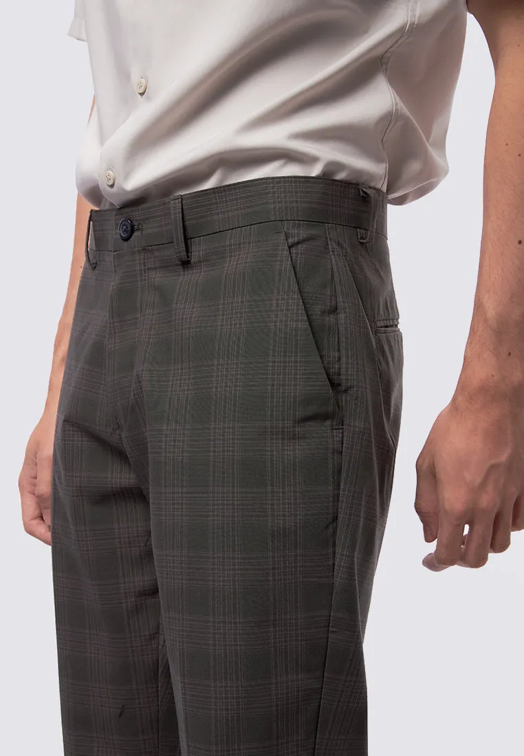 Slim Fit Check Pants