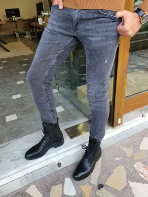 Slim Fit Ripped Jeans