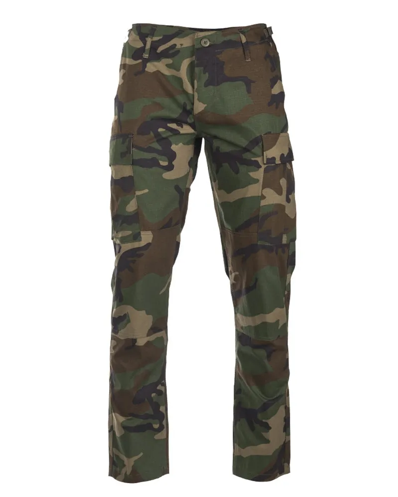 Slim Fit US Woodland Rip Stop BDU Field Pants