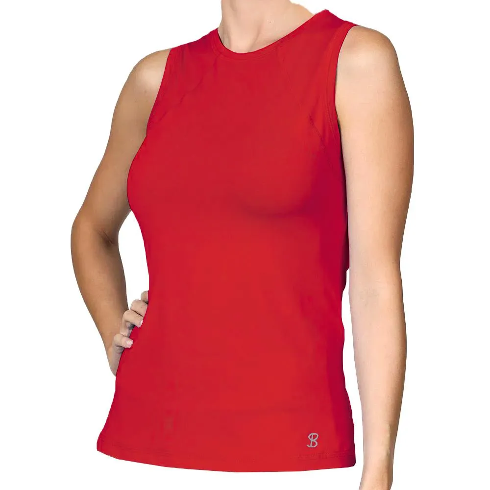 Sofibella Women's UV Colors Sleeveless Top - Berry Red