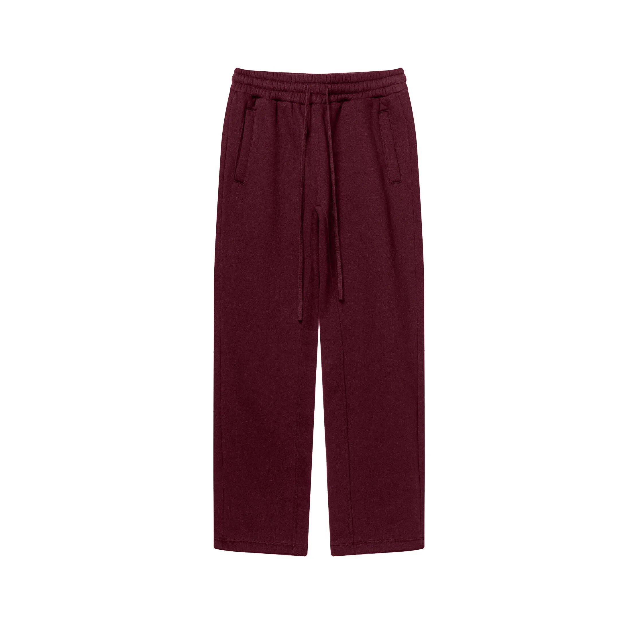 Solid Color Plush Lining Sweatpants