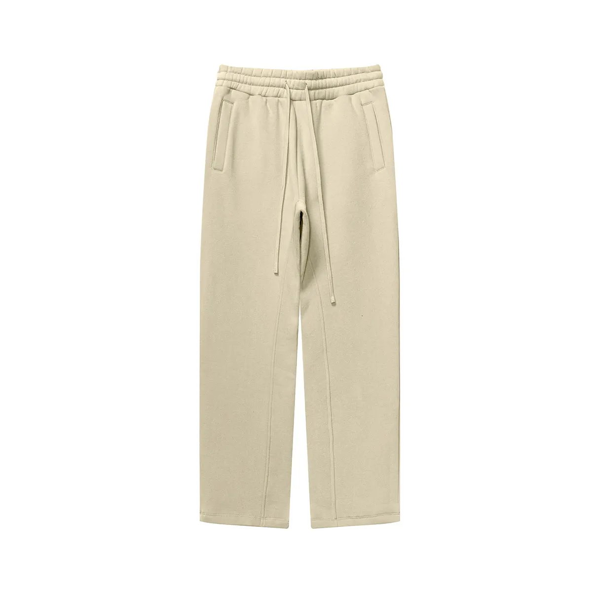 Solid Color Plush Lining Sweatpants