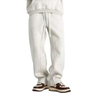 Solid Color Plush Lining Sweatpants