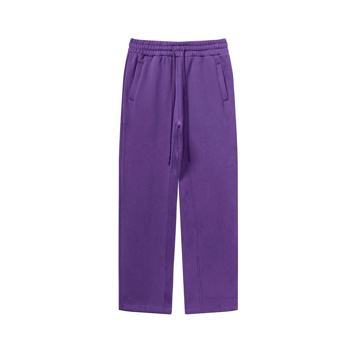 Solid Color Plush Lining Sweatpants