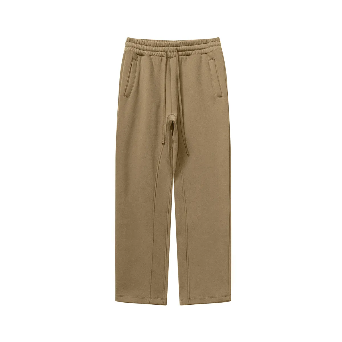 Solid Color Plush Lining Sweatpants
