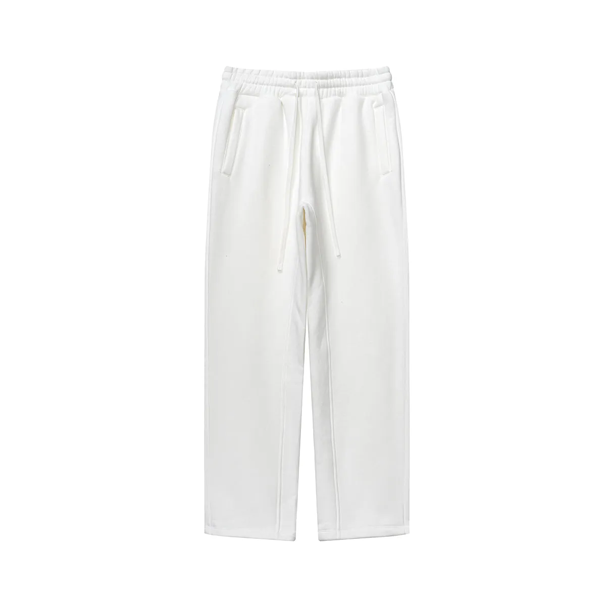 Solid Color Plush Lining Sweatpants