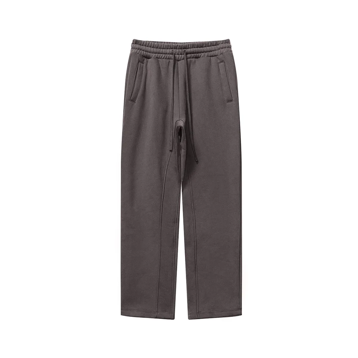 Solid Color Plush Lining Sweatpants