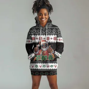 South Africa Christmas Hoodie Dress Hip Hop Santa Claus LT05