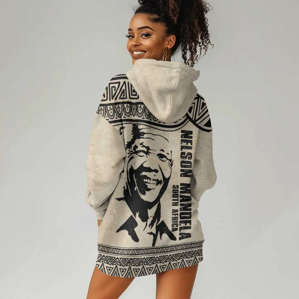 South Africa Nelson Mandela - Father Of Nation Hoodie Dress Vintage African Pattern LT14
