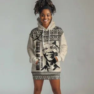 South Africa Nelson Mandela - Father Of Nation Hoodie Dress Vintage African Pattern LT14