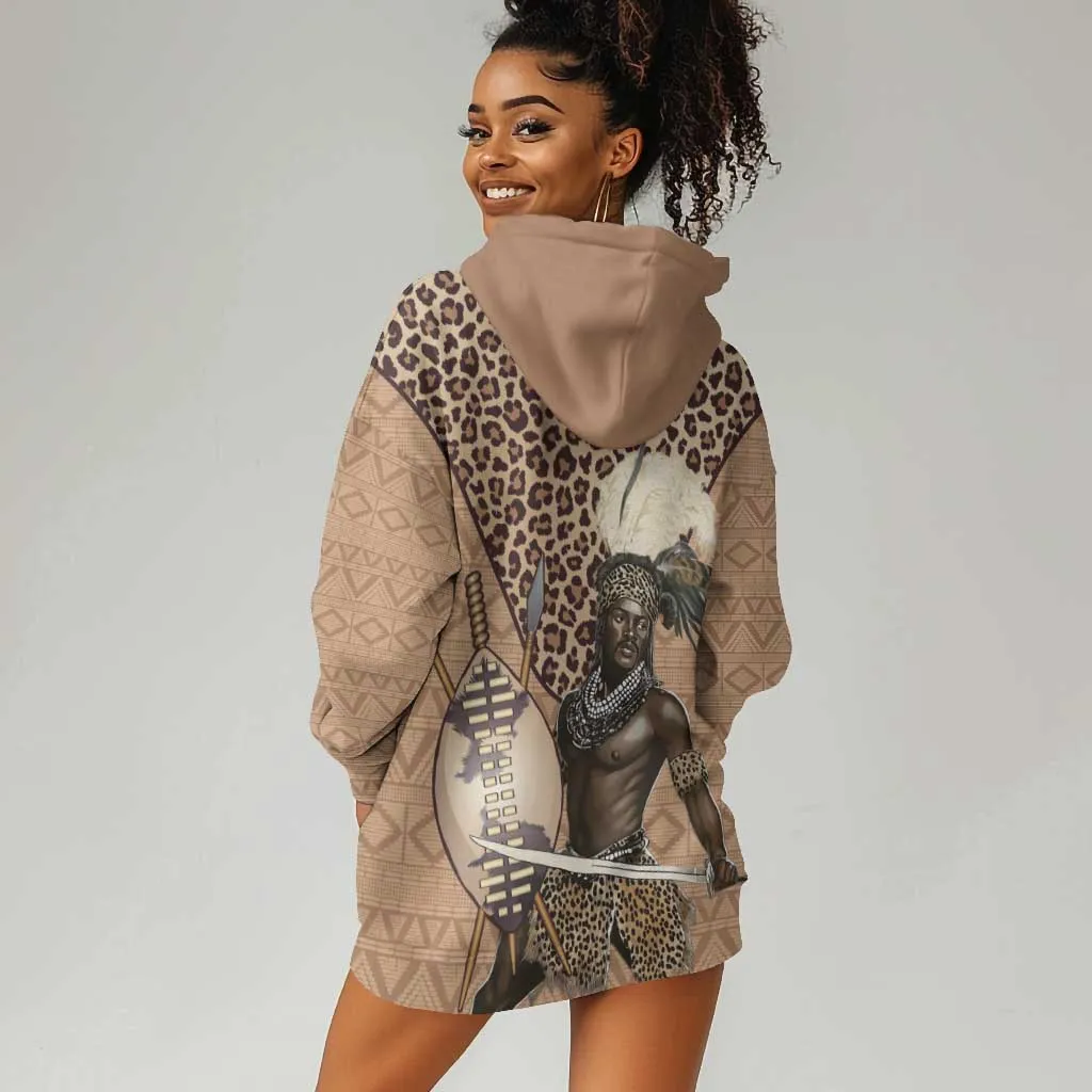 South Africa Zulu People Hoodie Dress Zulu Warrior - African Pattern LT15