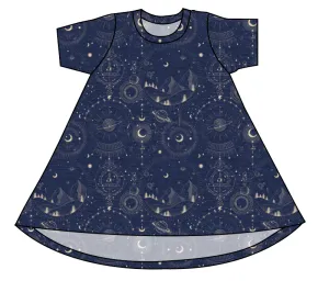 Space Explorer Basic T-Shirt Dress