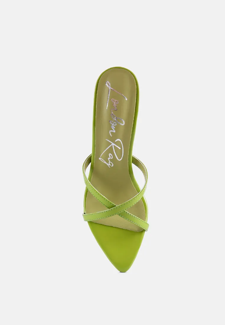 Spellbound High Heel Pointed Toe Sandals By Ruw