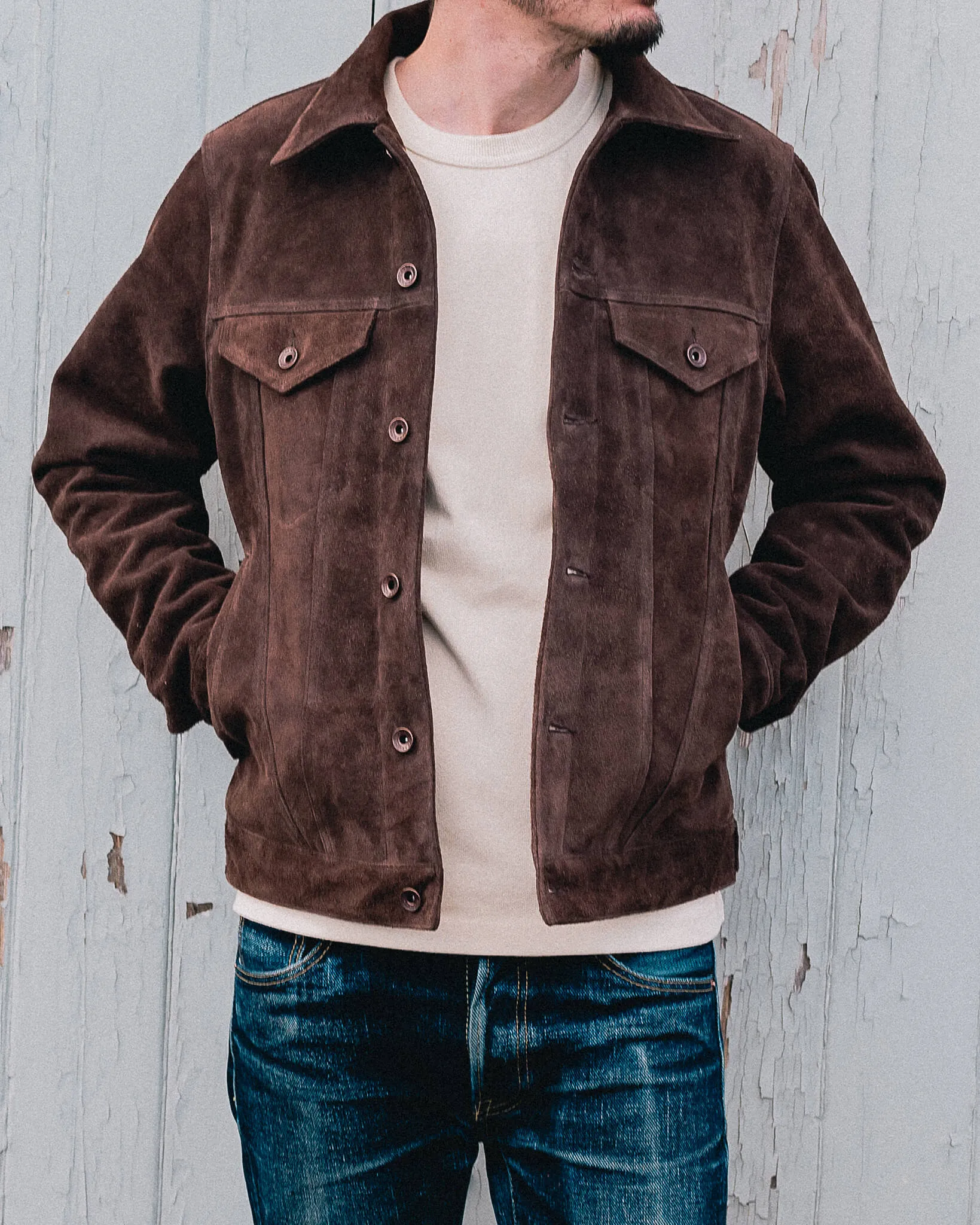 Split Steer Modified Type III Jacket - Brown