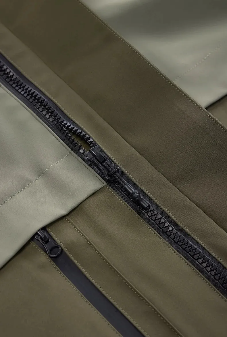 Spring Colorblock Hiking Hooded Jacket
