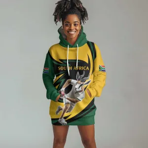 Springbok South Africa Cricket Custom Hoodie Dress Unique Pattern LT9