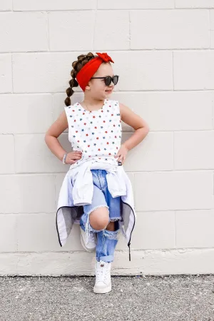 STARS GIRLS BOXY TANK