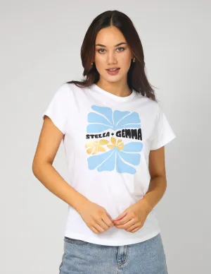Stella   Gemma T-Shirt - White Just Keep Growing