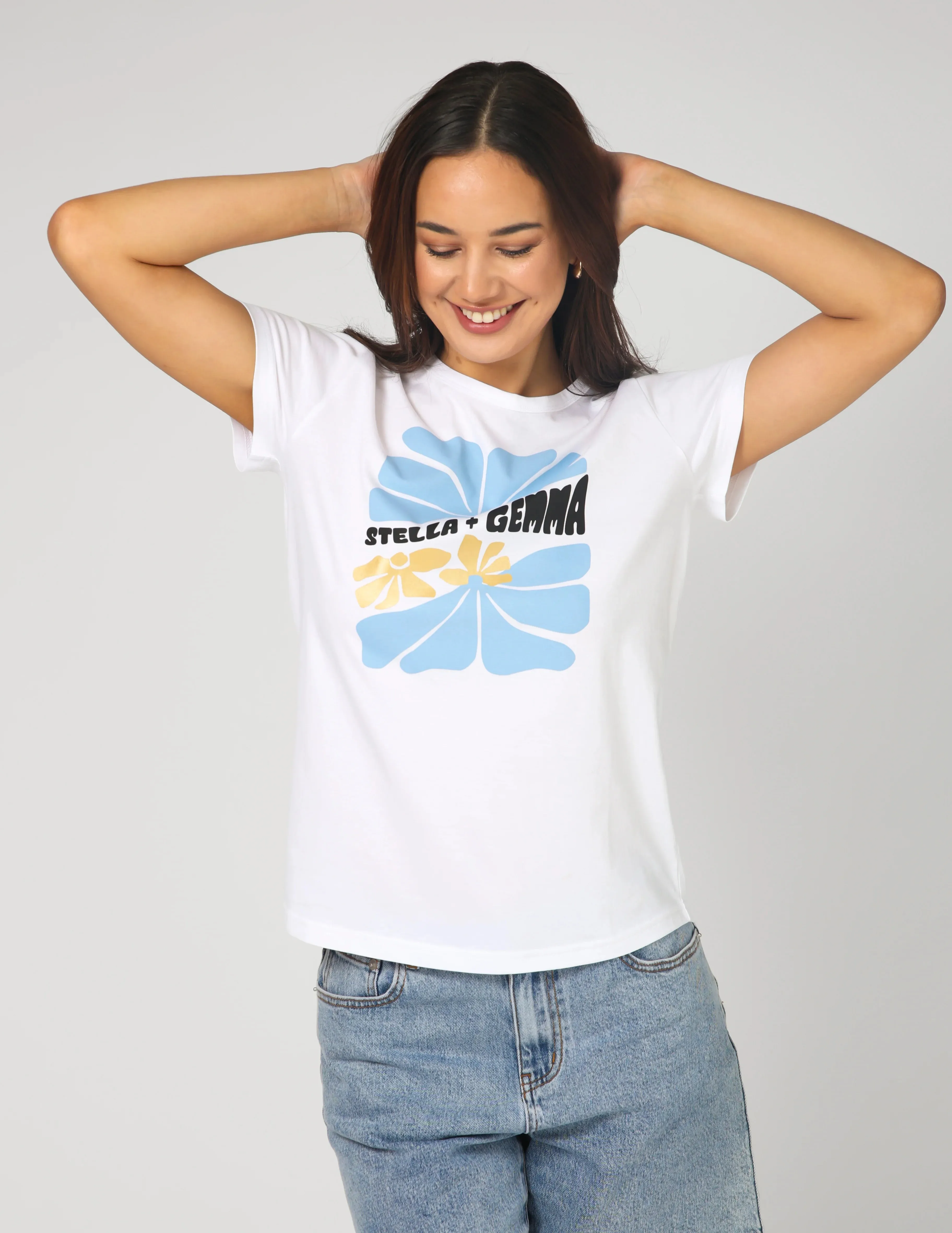 Stella   Gemma T-Shirt - White Just Keep Growing