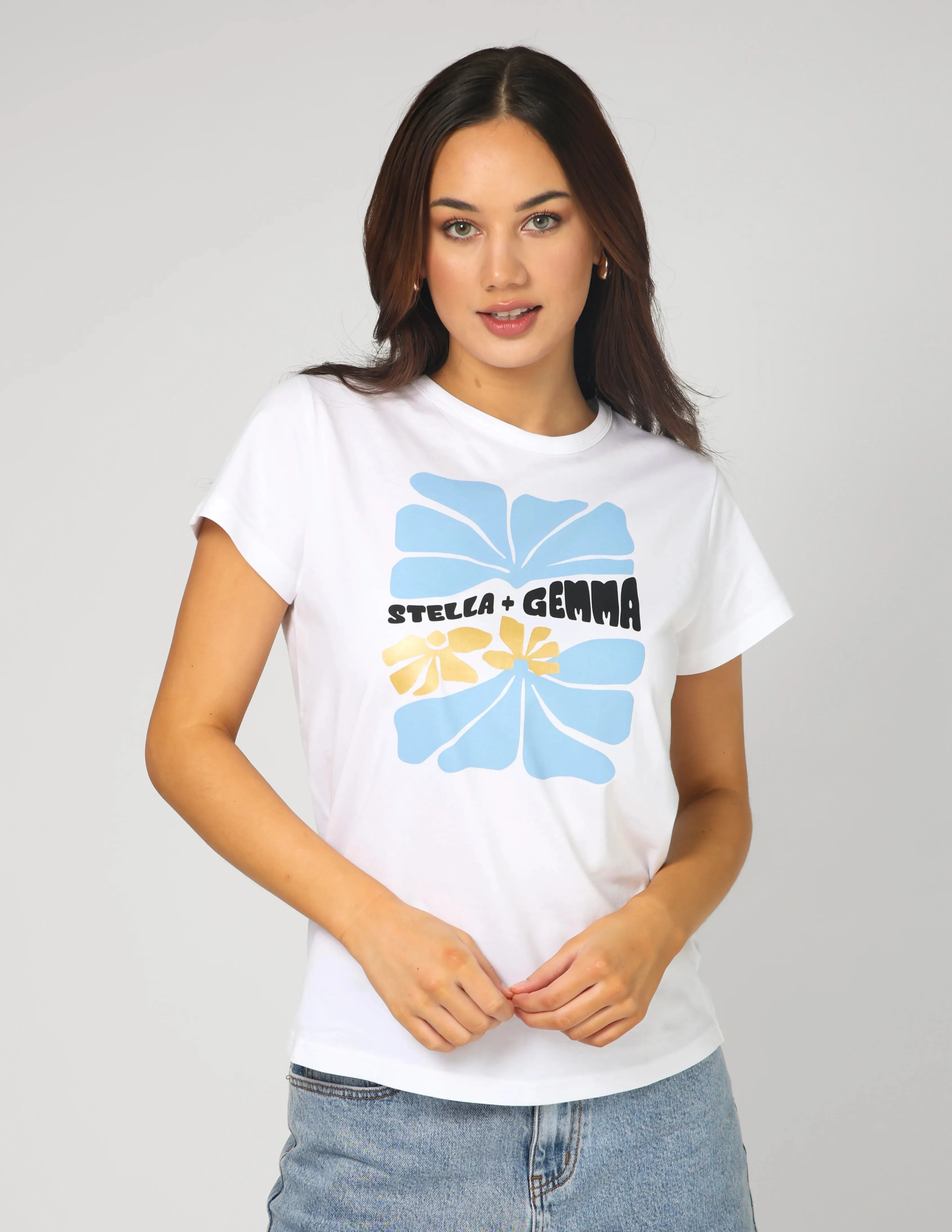 Stella   Gemma T-Shirt - White Just Keep Growing