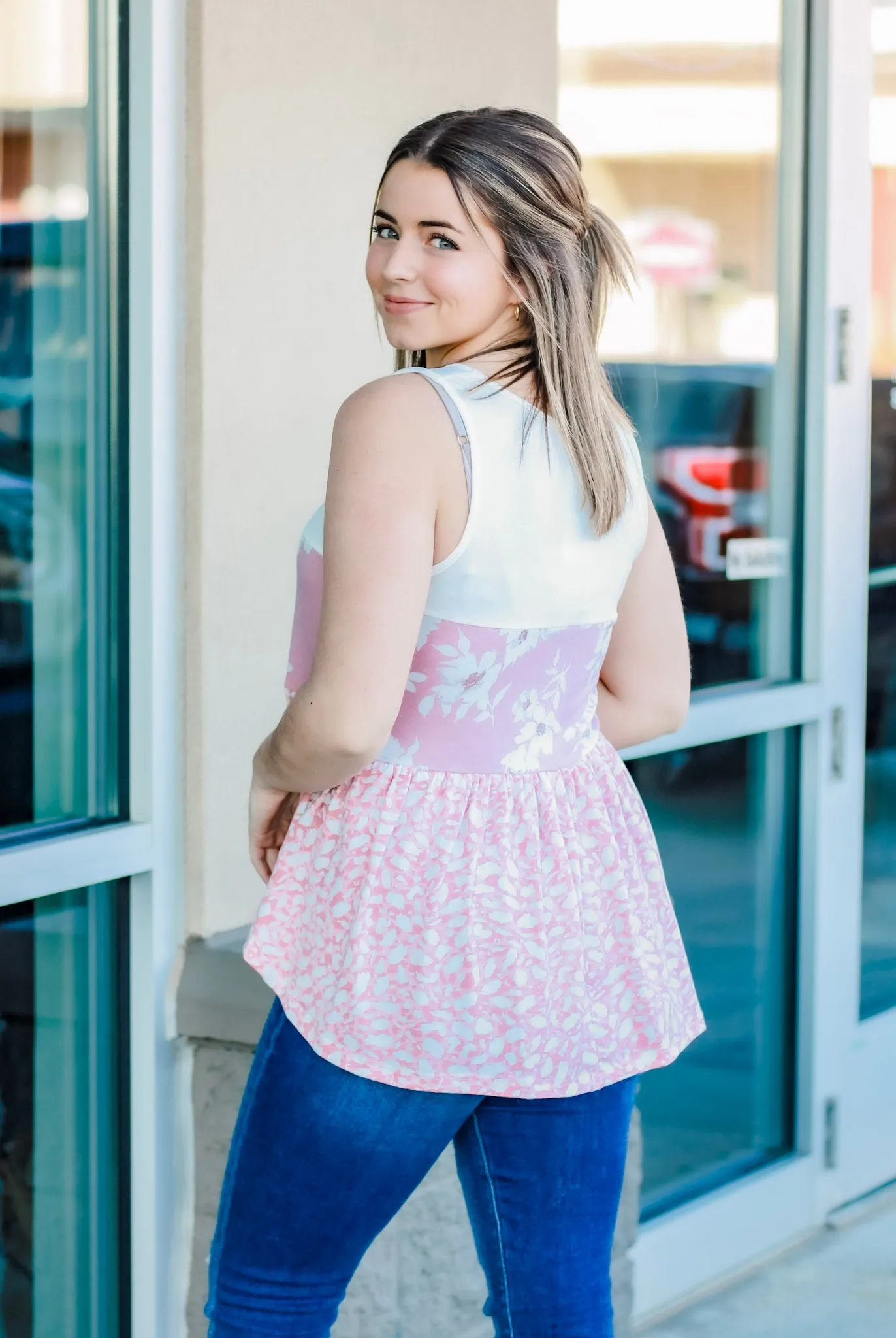 Still the One Sleeveless Tiered Tank