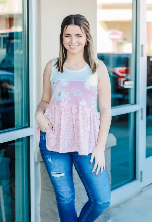 Still the One Sleeveless Tiered Tank