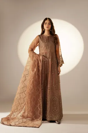 Stitched - 3 Pc Organza Outfit