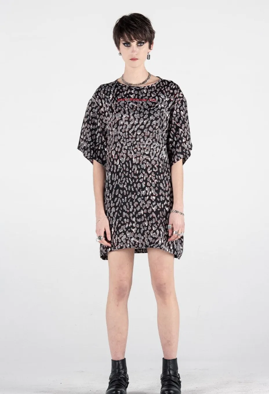 STOLEN GIRLFRIENDS CLUB ink cat shift dress