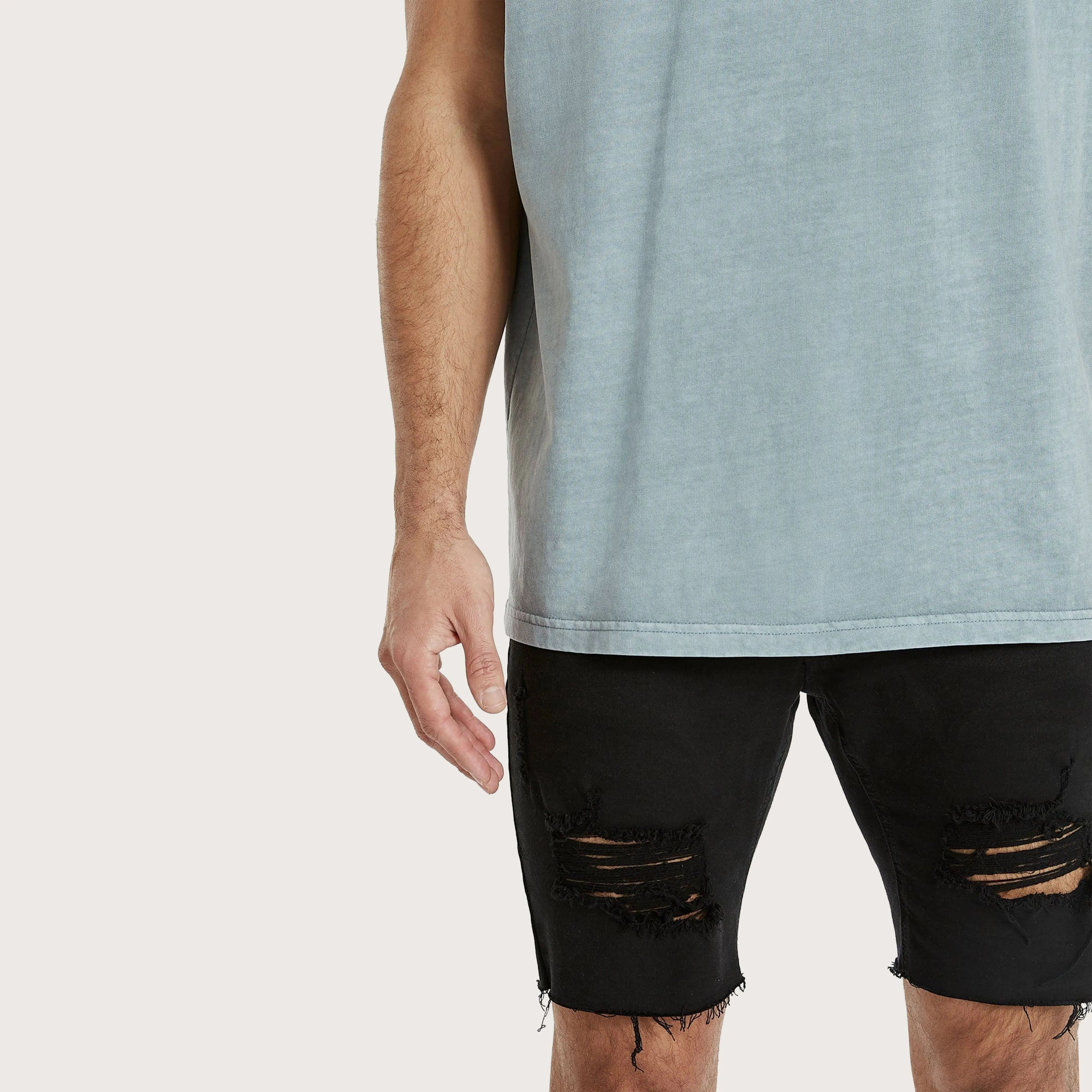 Sunset Relaxed Muscle Tee Pigment Lead