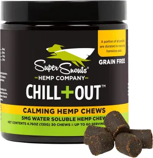 Super Snouts Chill Out Calming Chews for Dogs & Cats, 30 Chews