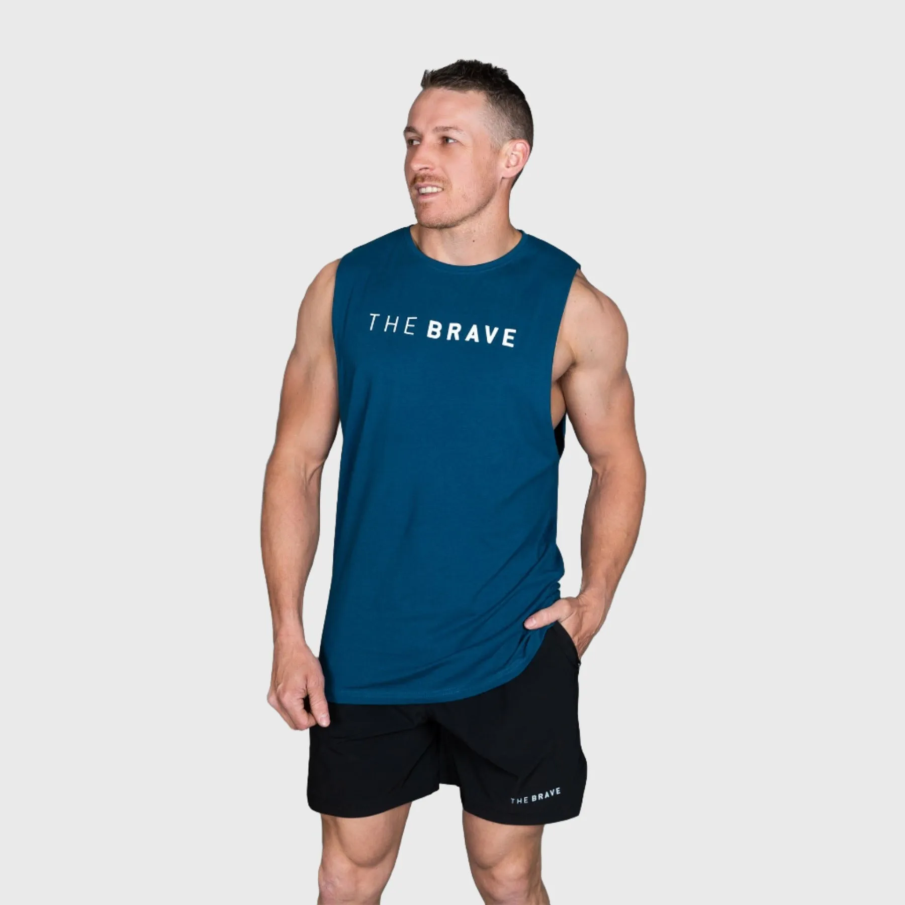 THE BRAVE - SIGNATURE TANK 2.0 - AIRFORCE BLUE