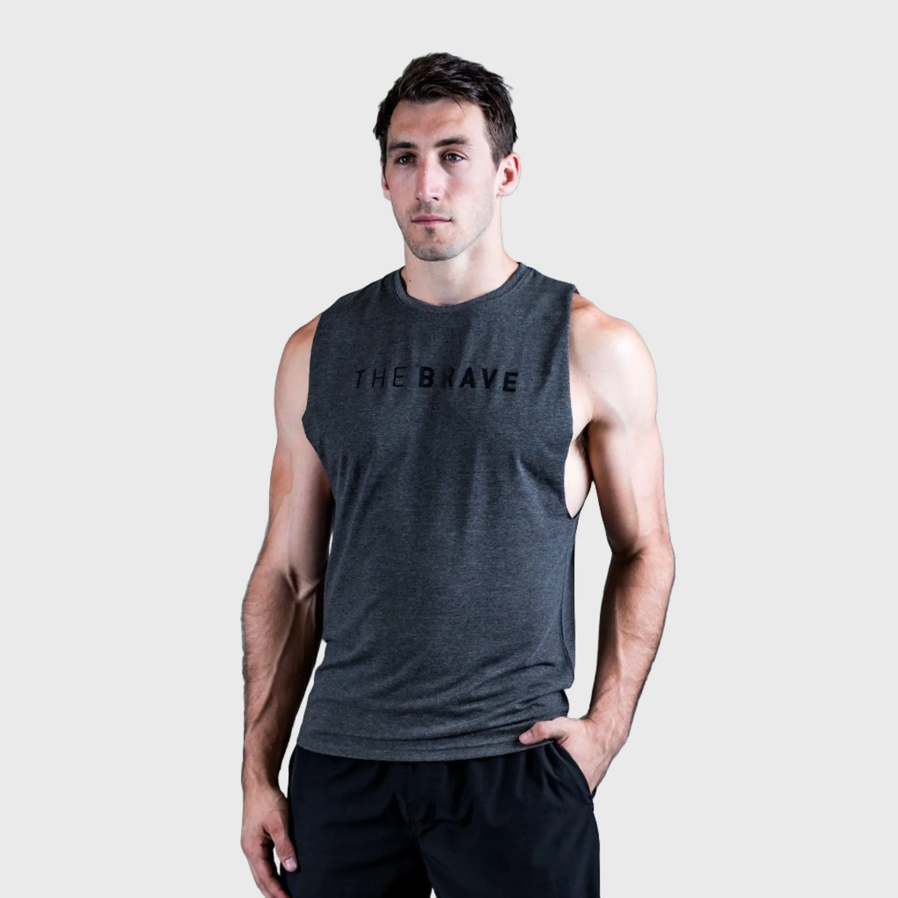 THE BRAVE - SIGNATURE TANK 2.0 - CHARCOAL MARL
