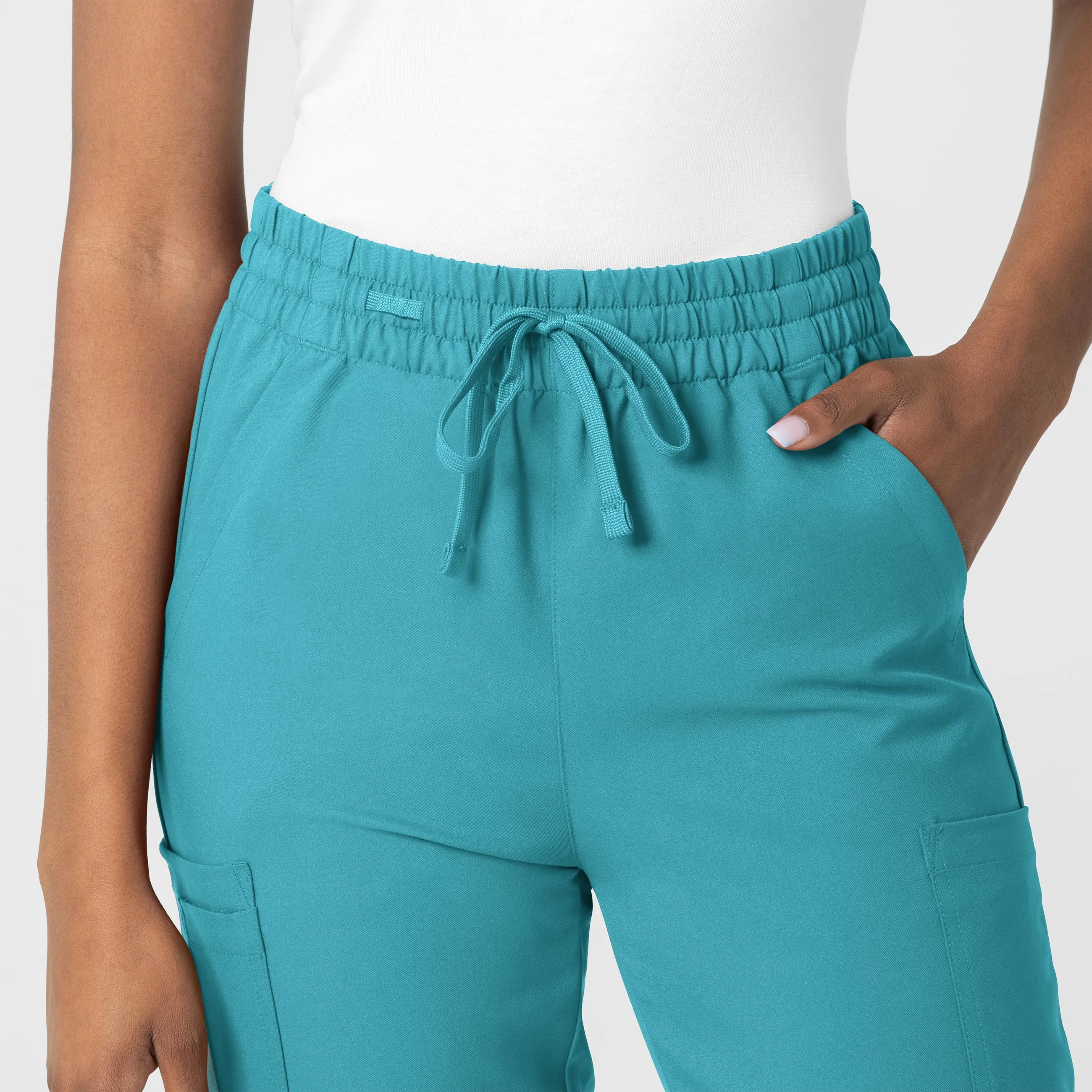 Thrive 5122 Cargo Jogger Scrub Pants Teal Blue