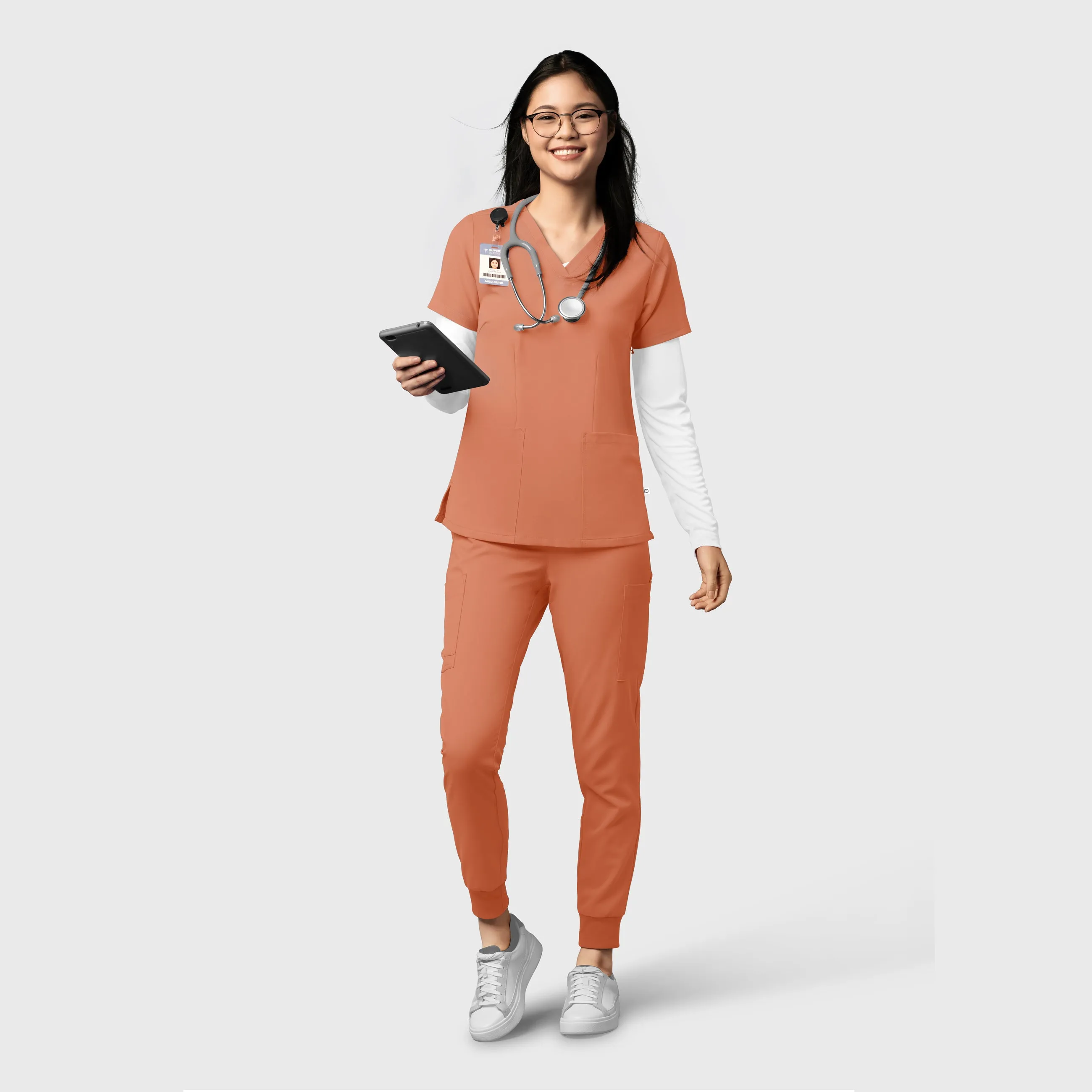 Thrive 5122 Cargo Jogger Scrub Pants Terracotta